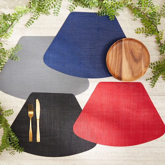 DII® Solid Wedge Vinyl Table Placemats